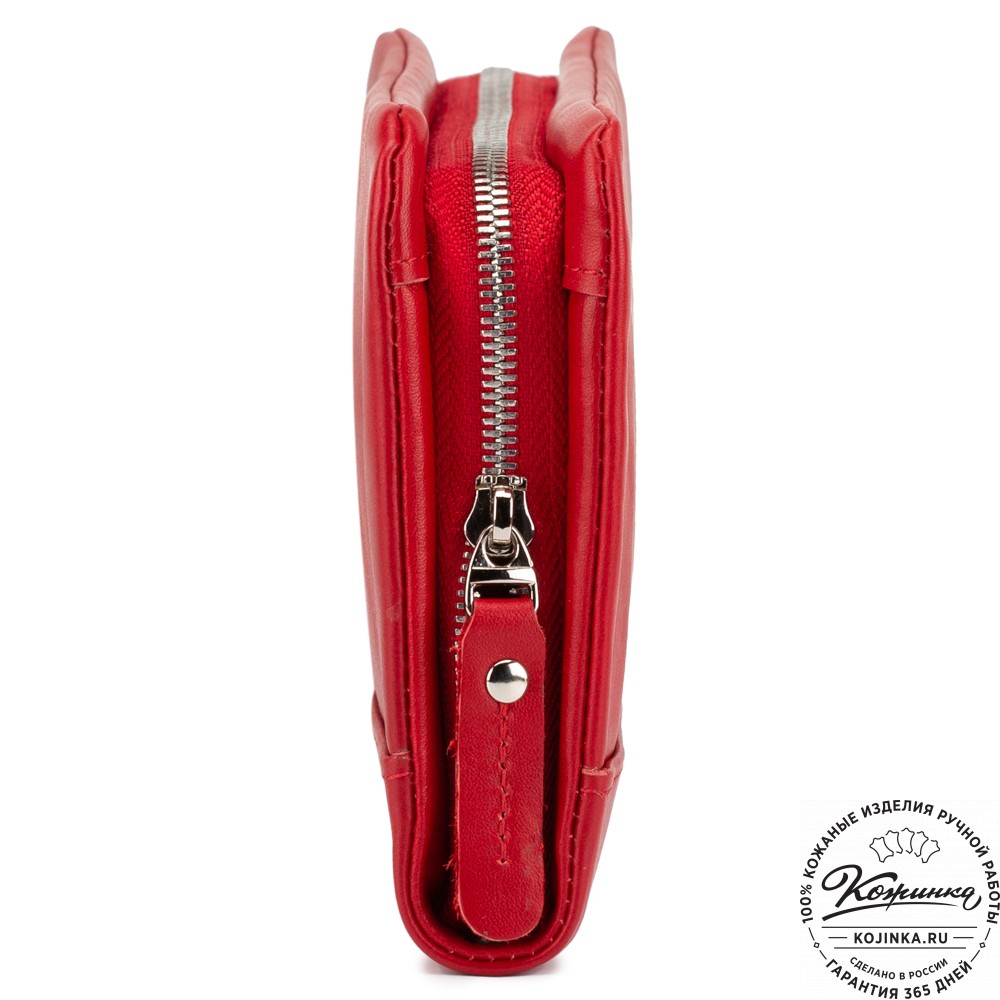 Кожаный клатч "Дарси" (красный)
