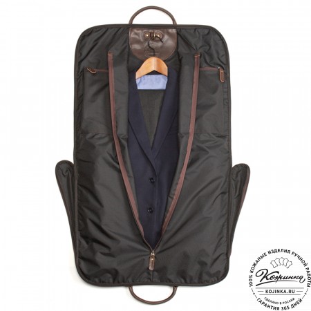 Кожаный портплед "Сильвер" (темно-коричневый)