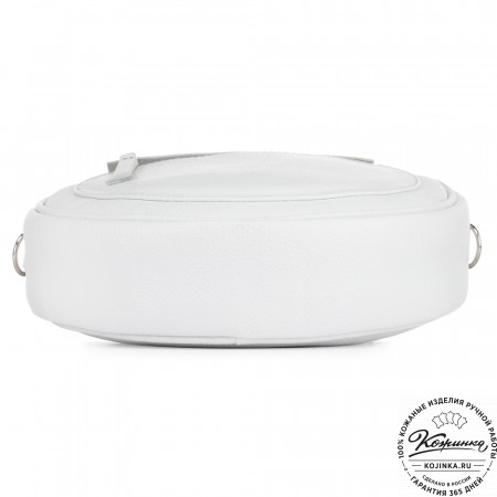 Женская кожаная сумка "Дарья" (белая)