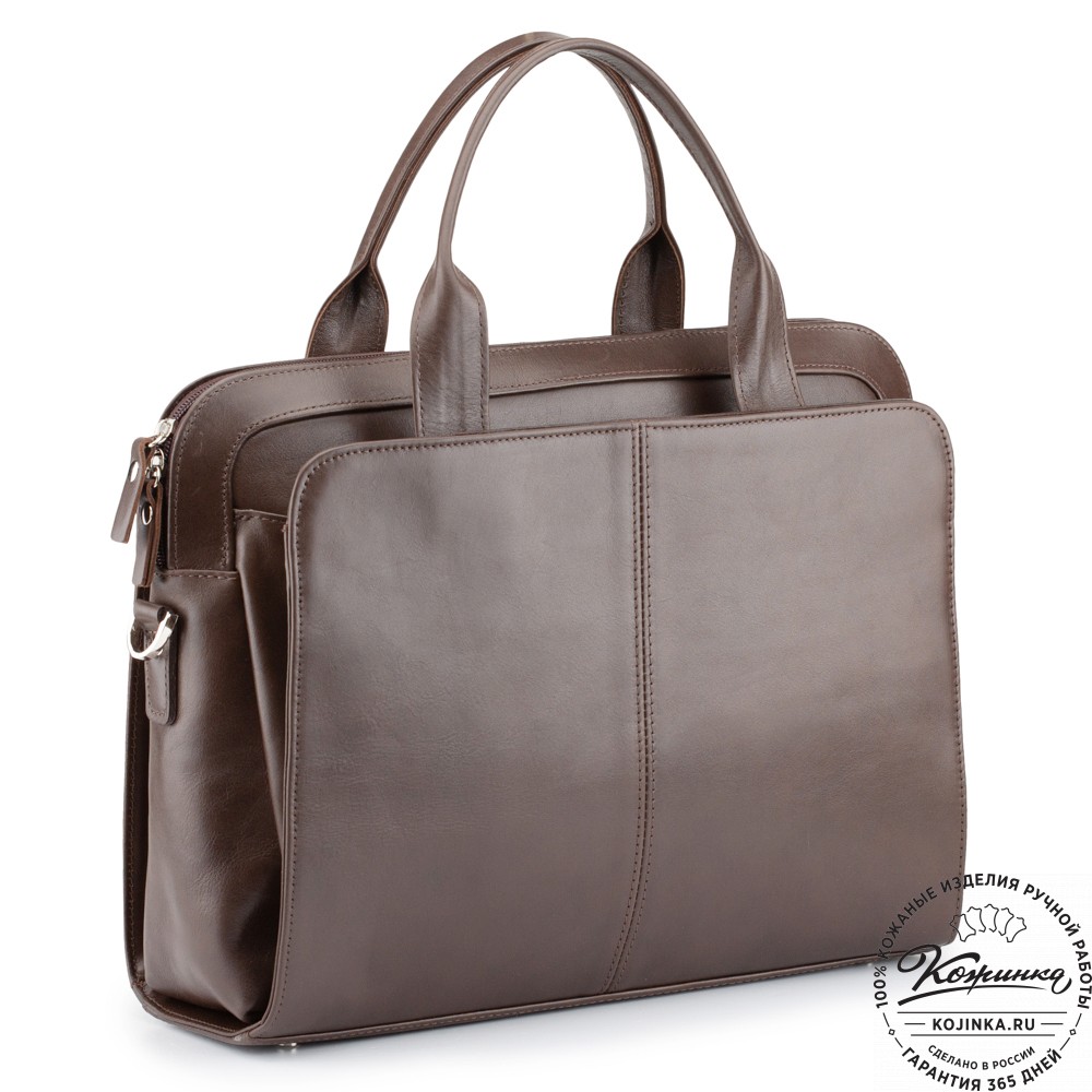 Женская кожаная сумка "Батерфляй" (коричневая гладкая кожа)