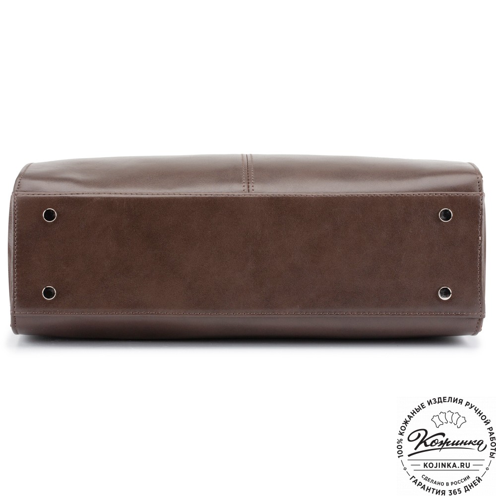 Женская кожаная сумка "Батерфляй" (коричневая гладкая кожа)