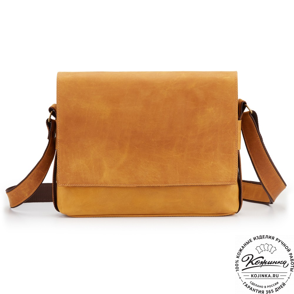 Кожаная сумка "Пабло" (рыжий крейзи)