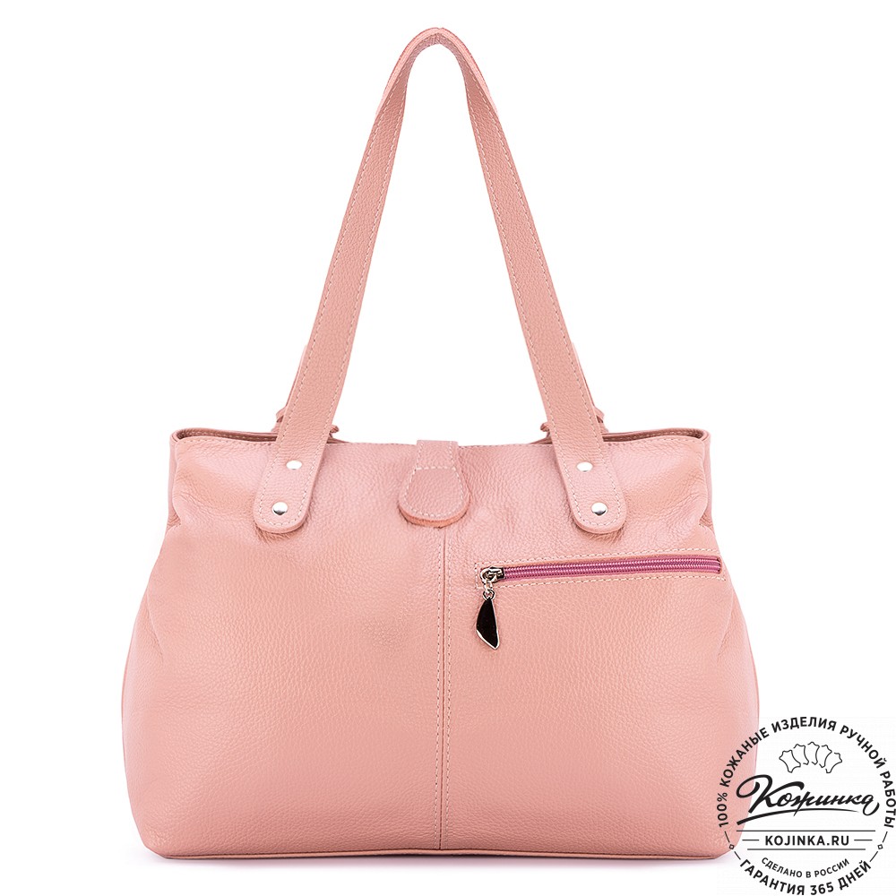 Женская кожаная сумка "Энни New" (роза) 