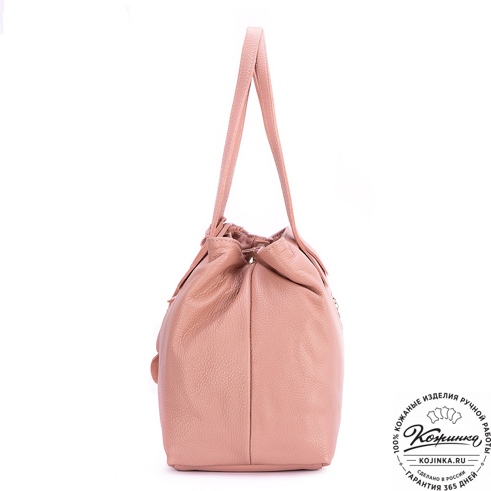 Женская кожаная сумка "Энни New" (роза) 