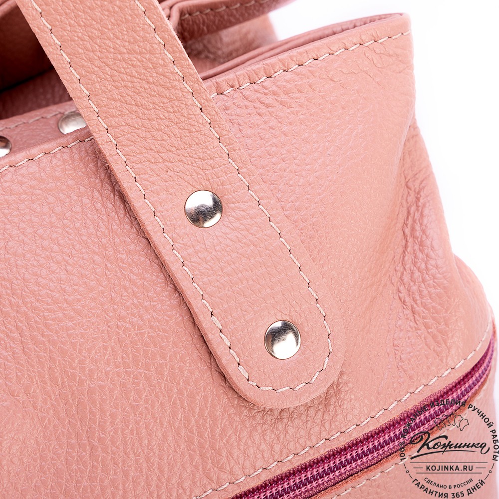 Женская кожаная сумка "Энни New" (роза) 
