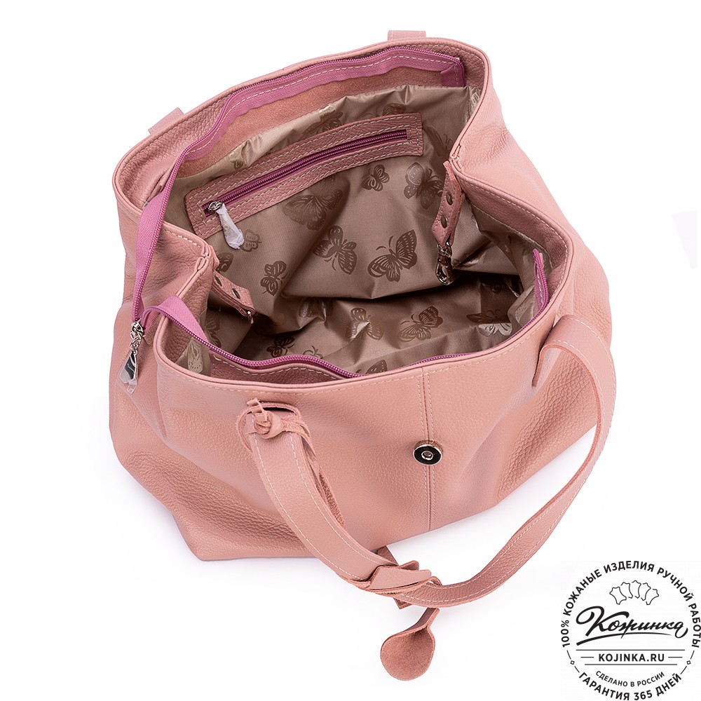 Женская кожаная сумка "Энни New" (роза) 