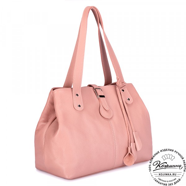 Женская кожаная сумка "Энни New" (роза) . фото 1