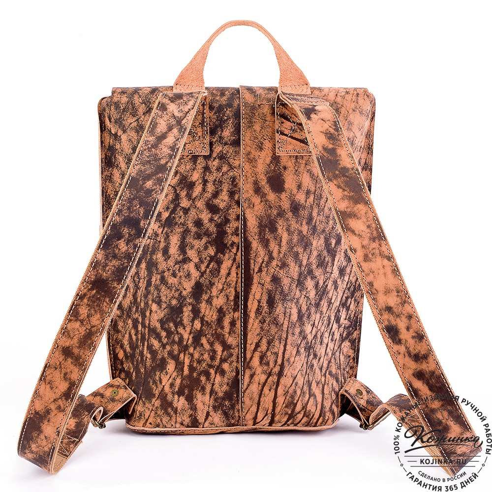 Кожаный рюкзак "Санчо" (старение рыжий)