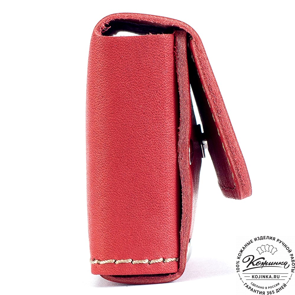 Кожаный картхолдер "Тироль" (красный) 