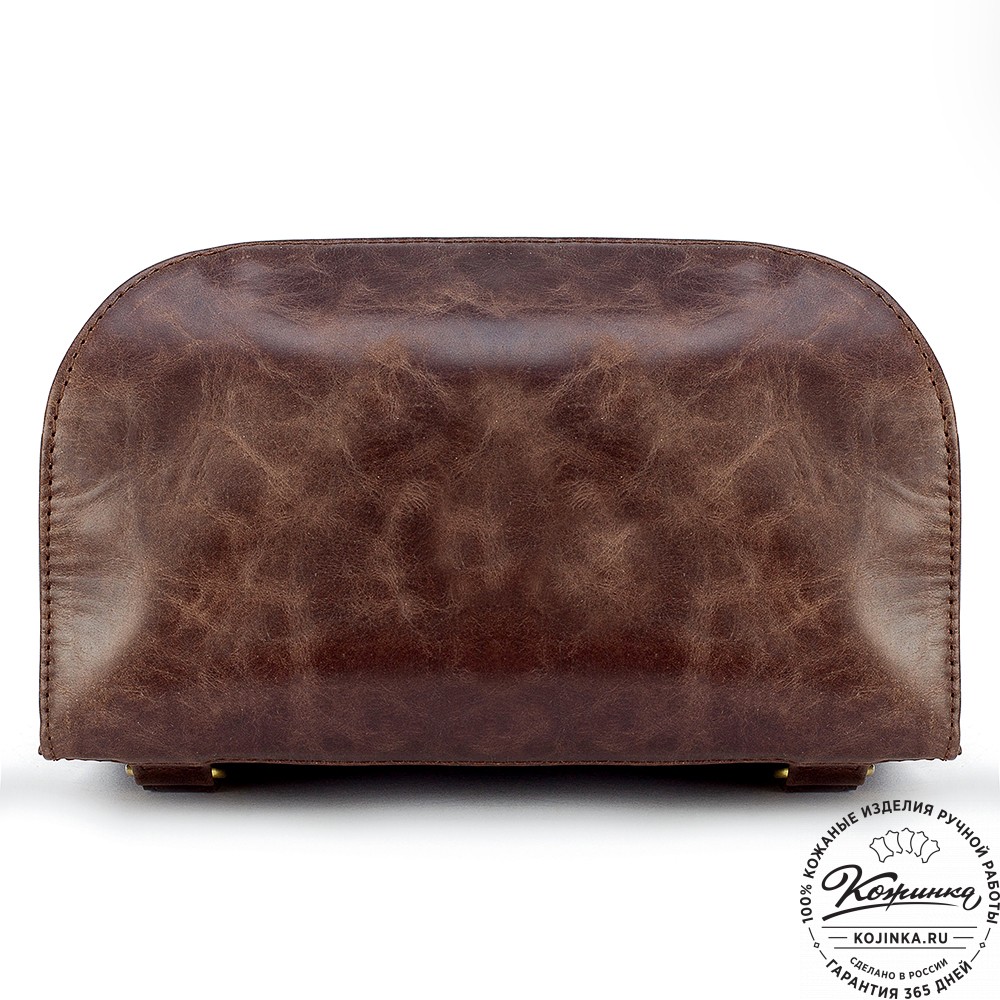 Женский кожаный рюкзак "Ассоль" (тёмно-коричневый антик)