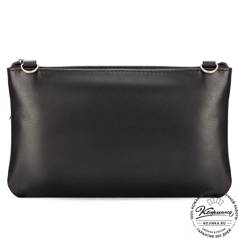 Женская кожаная сумка "Шарлота" (чёрная)