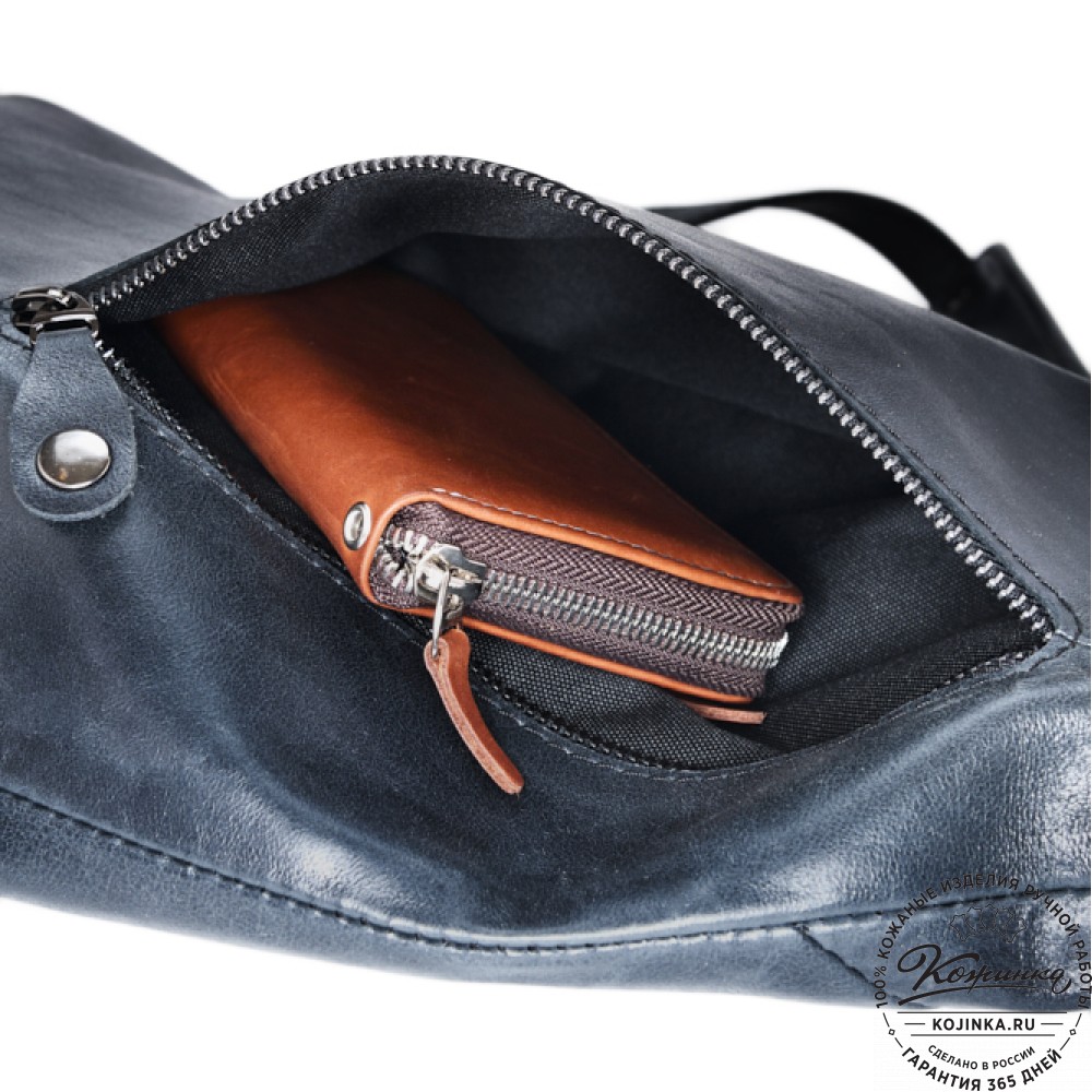 Кожаный рюкзак "Африка" (чёрный)