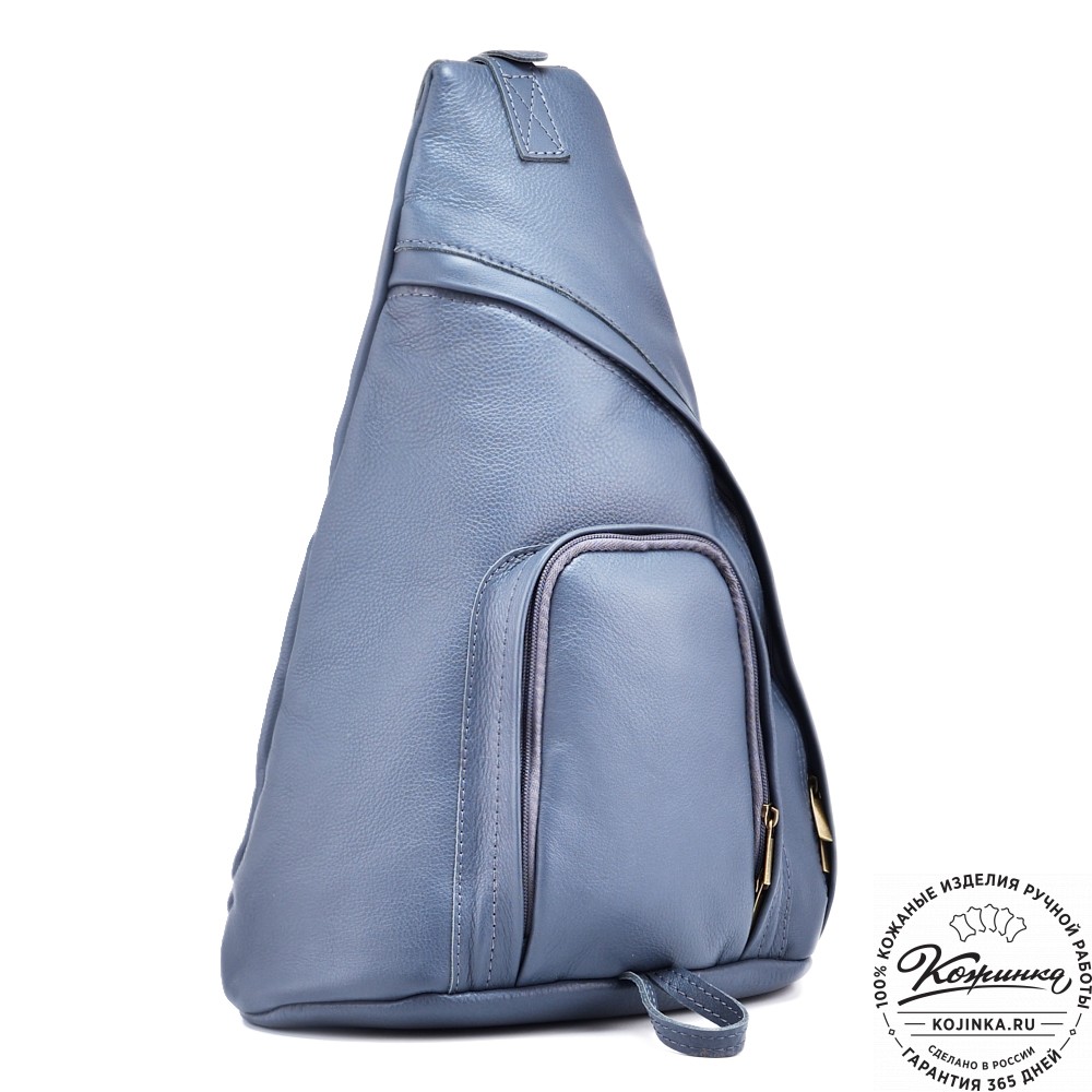 Кожаный рюкзак "Фобос" (джинс)