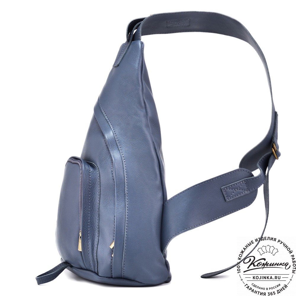 Кожаный рюкзак "Фобос" (джинс)