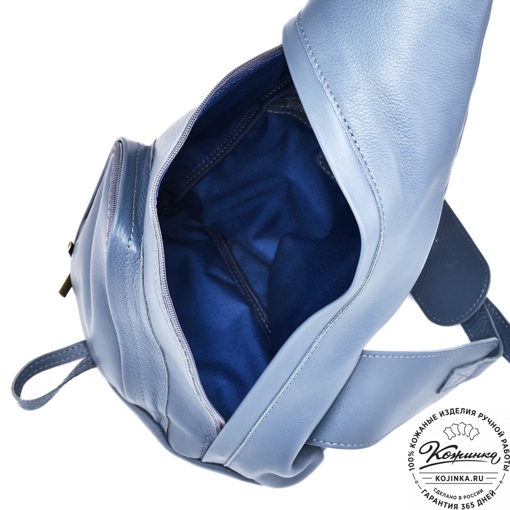 Кожаный рюкзак "Фобос" (джинс)