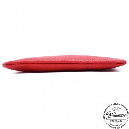 Женская кожаная сумка "Трио" (синий/белый/красный)