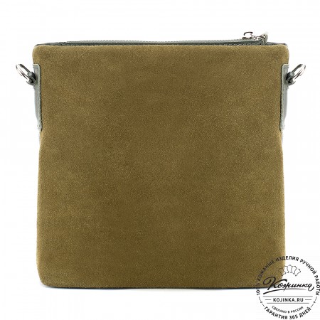 Женская кожаная сумка "Саманта" (олива)