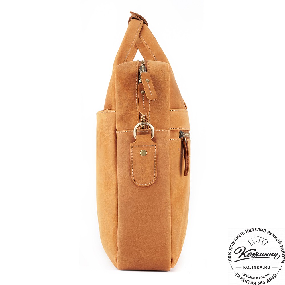 Кожаная деловая сумка "Андерсон" (коричневый крейзи)