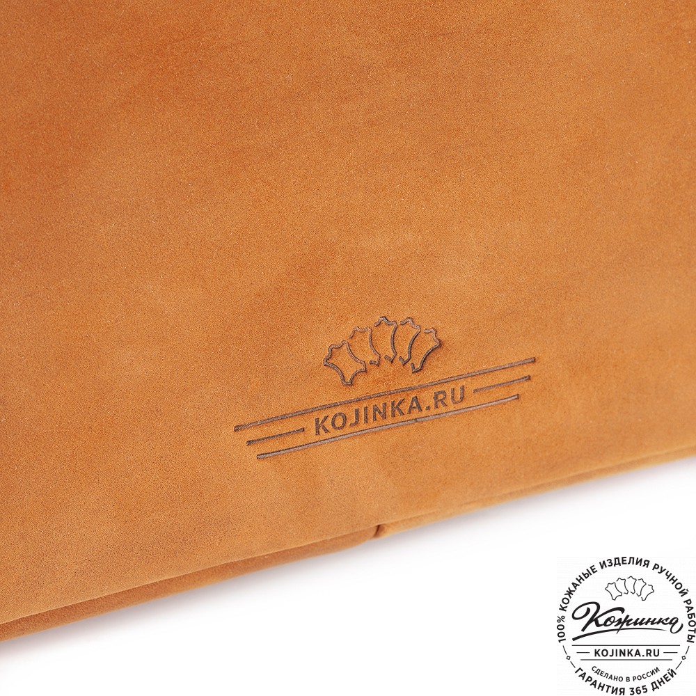 Кожаная деловая сумка "Андерсон" (коричневый крейзи)