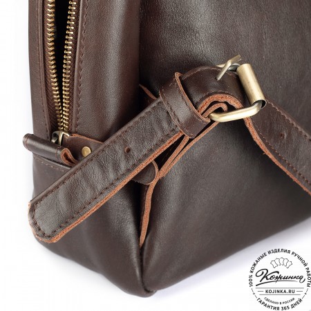 Кожаный рюкзак "Джессика" (коричневая гладкая кожа)