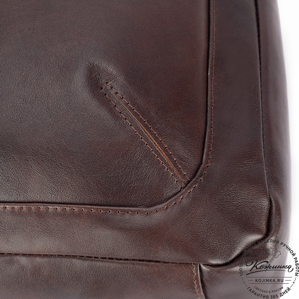 Кожаный рюкзак "Верса" (коричневая гладкая кожа) 