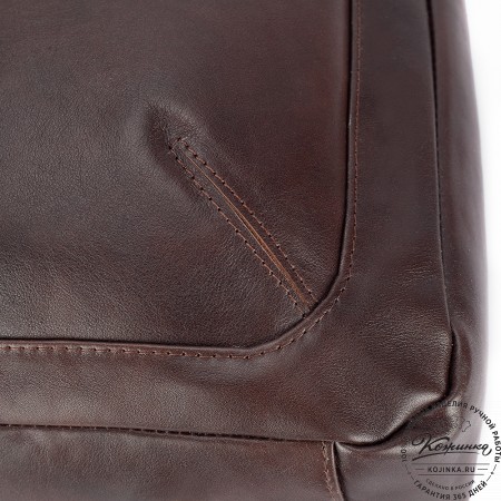 Кожаный рюкзак "Верса" (коричневая гладкая кожа) 