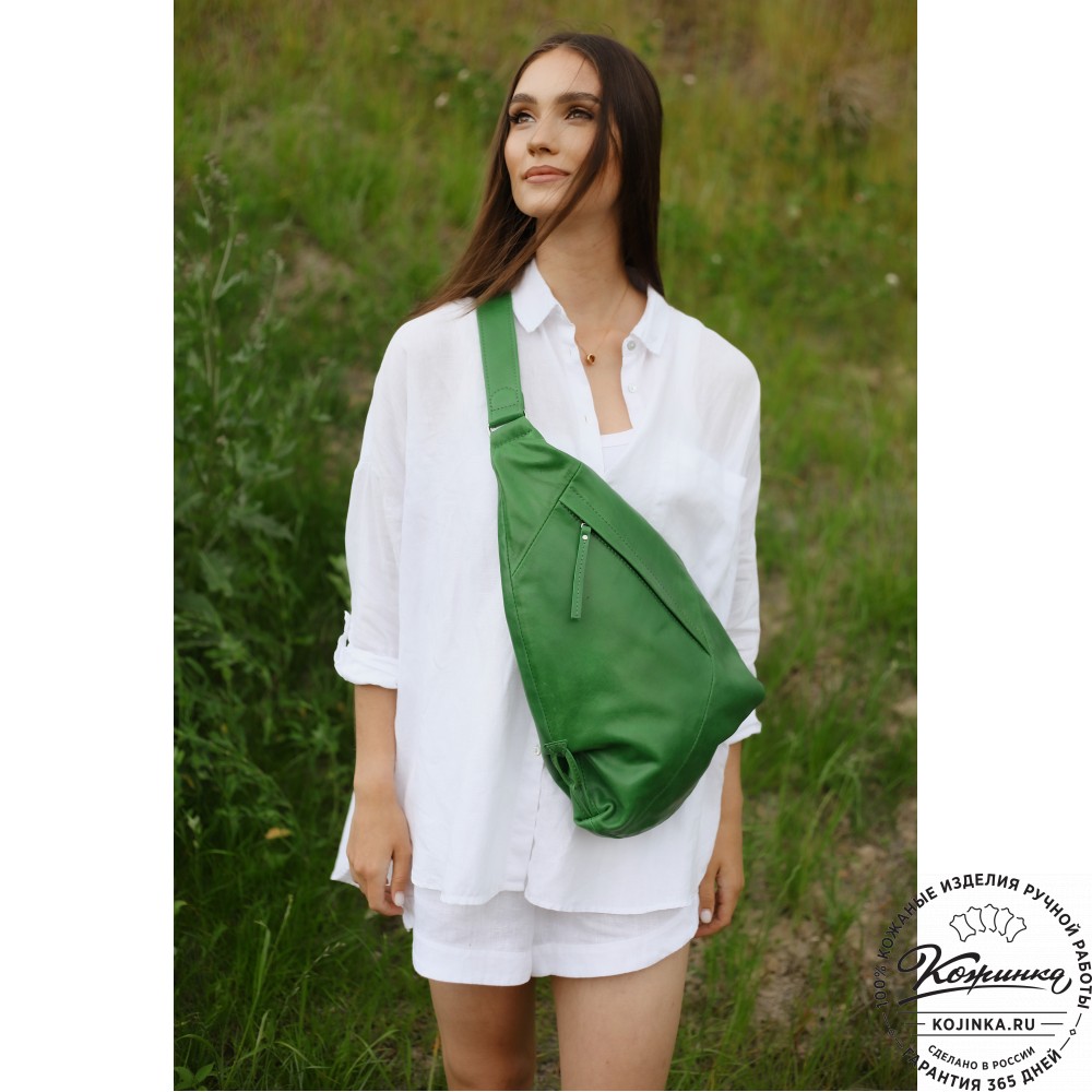 Кожаный рюкзак "Африка" (малина)