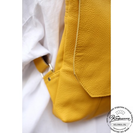 Кожаный рюкзак "Голландия NEW " (красный) 