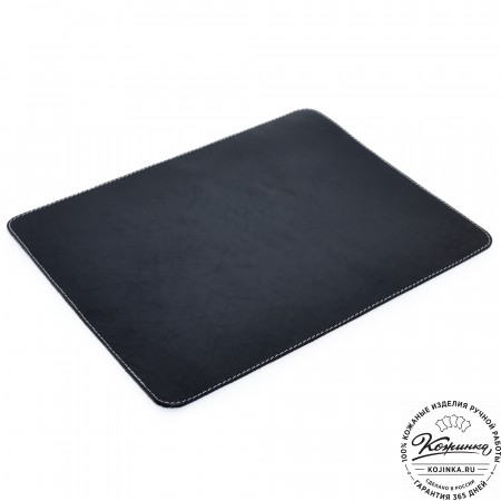 Бювар кожаный для рабочего стола (черный) 