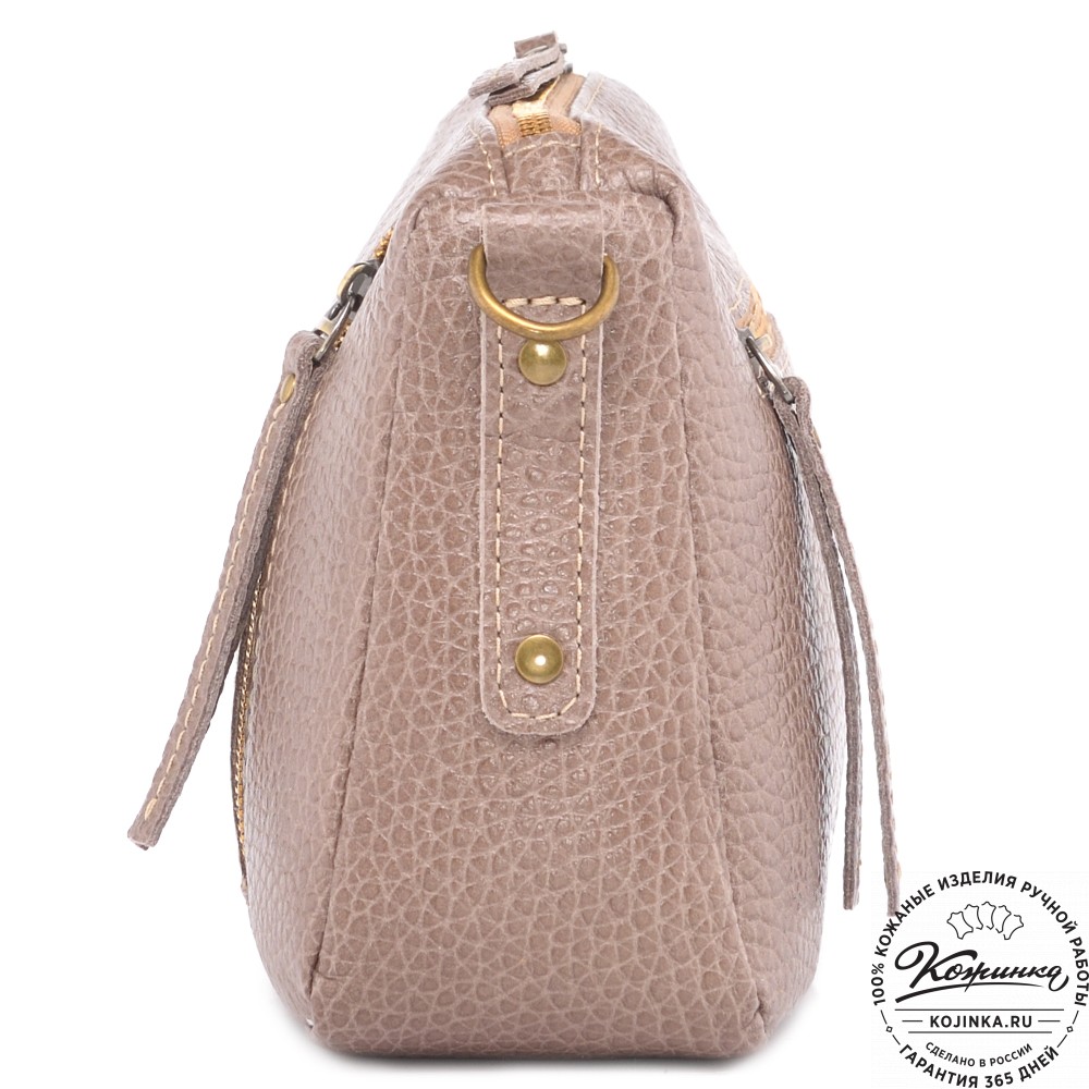 Женская кожаная сумка "Агата" (капучино)