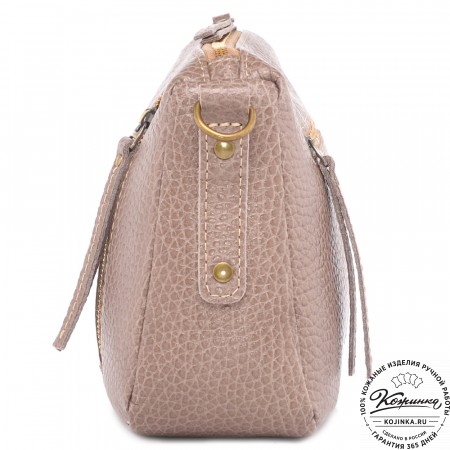 Женская кожаная сумка "Агата" (капучино)