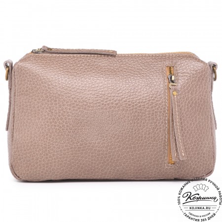 Женская кожаная сумка "Агата" (капучино)