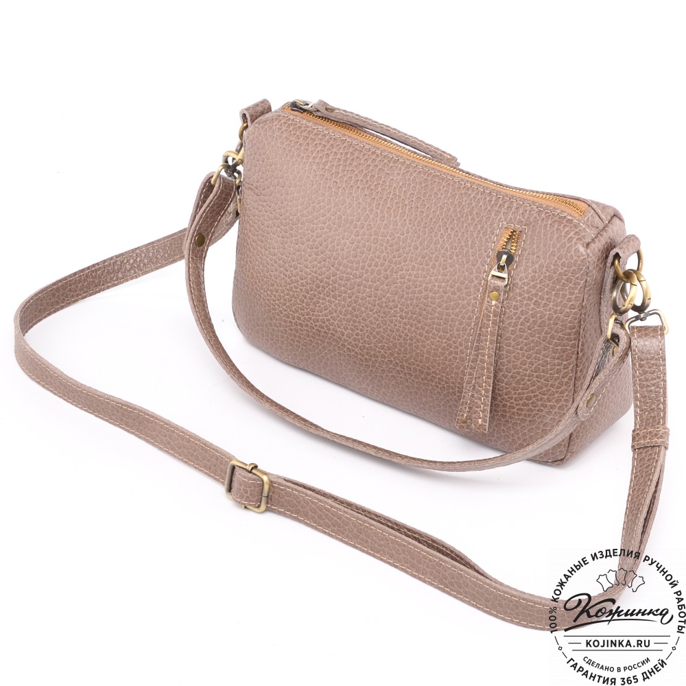 Женская кожаная сумка "Агата" (капучино)