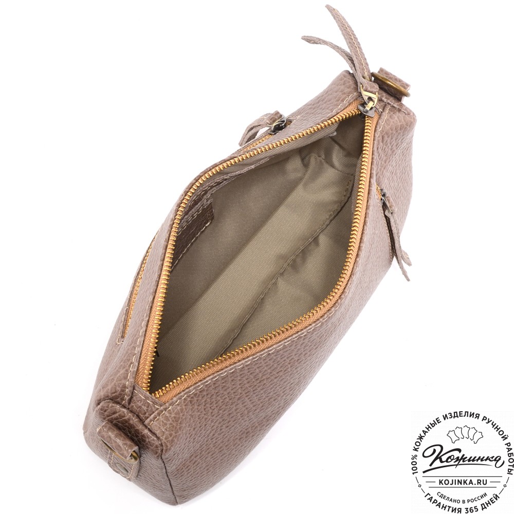 Женская кожаная сумка "Агата" (капучино)