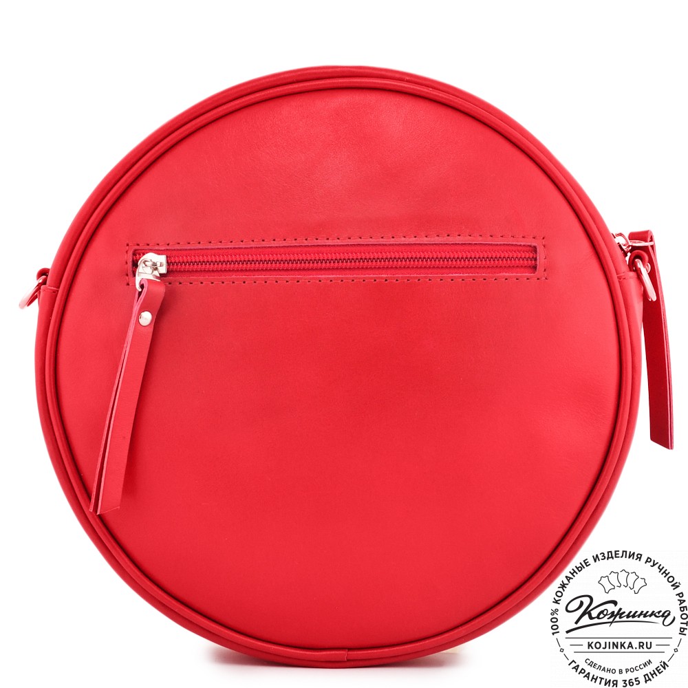  Женская кожаная сумка "Дарья" (красная) 