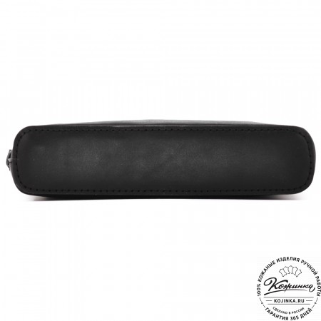  Кожаная сумка "Родос" (черная) 