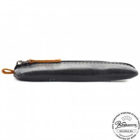  Кожаная ключница «Соло» "Часы" (черный) 