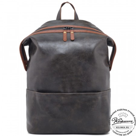 Кожаный рюкзак "Аргентум"  (коричневая наппа)