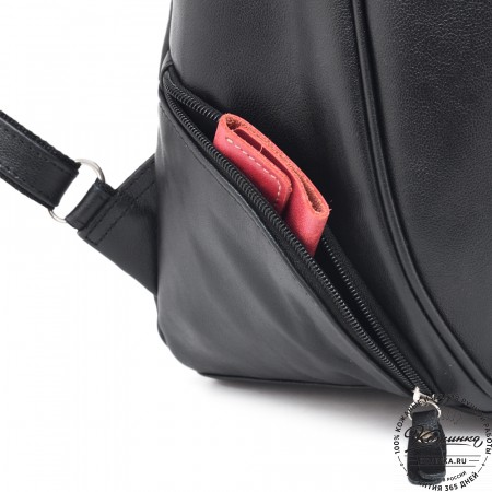 Кожаный рюкзак "Ланселот" (чёрный)