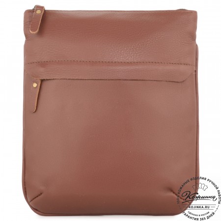 Мужская кожаная сумка "Говард" (коньяк)