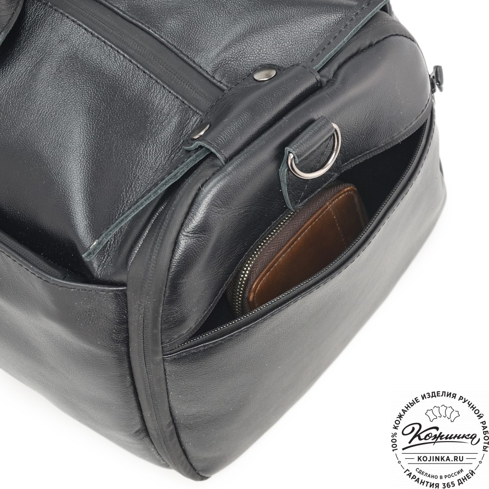 Кожаная сумка-портплед "Титан" (черный)