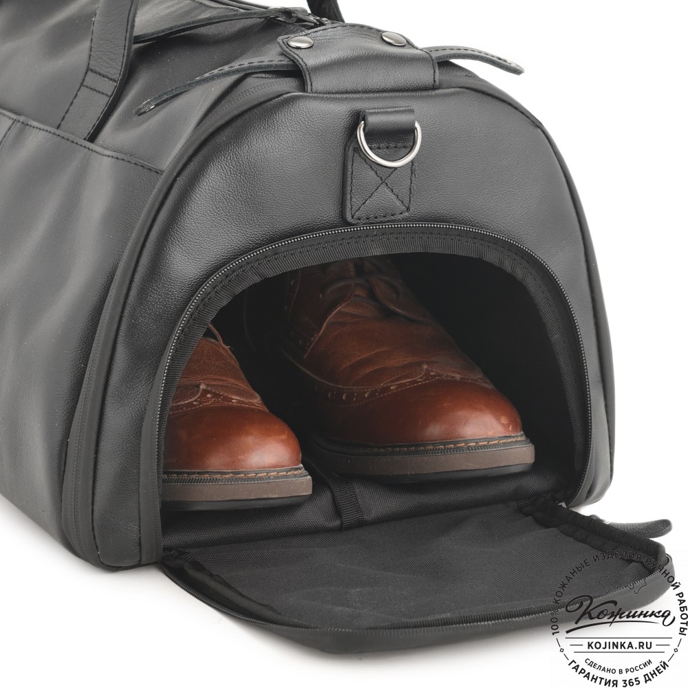 Кожаная сумка-портплед "Титан" (черный)