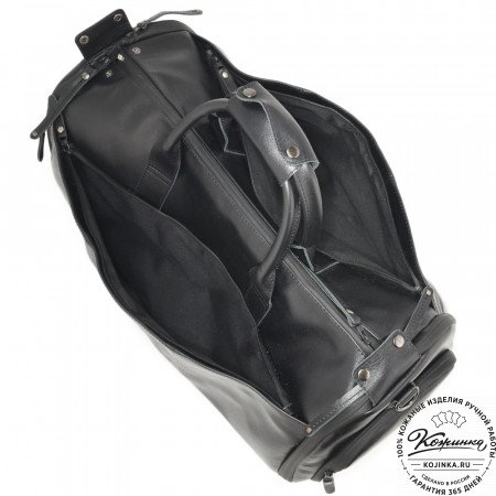 Кожаная сумка-портплед "Титан" (черный)