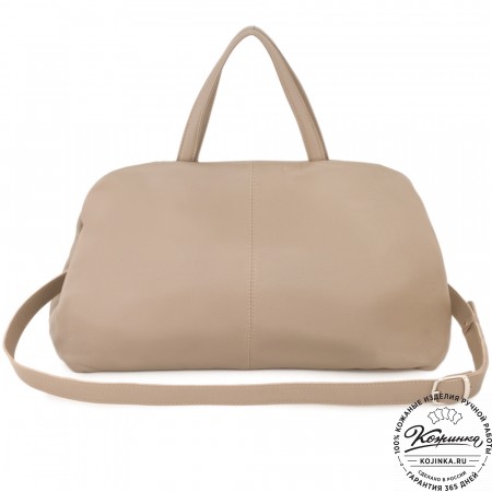 Женская кожаная сумка "Испания" (капучино)