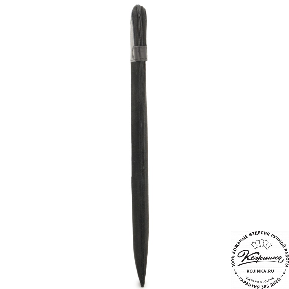 Чехол для ноутбука "Колизей" (велюр/кожа) черный