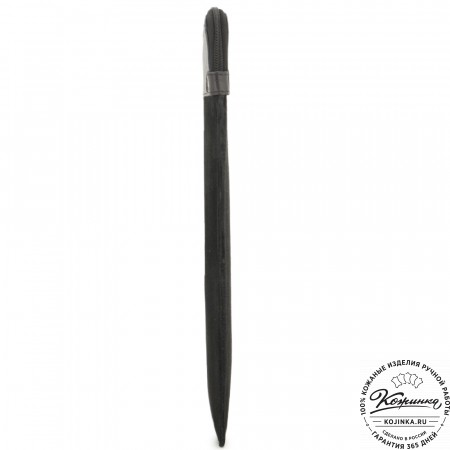 Чехол для ноутбука "Колизей" (велюр/кожа) черный