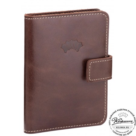 Кожаный бумажник водителя Бостон (коричневый)
