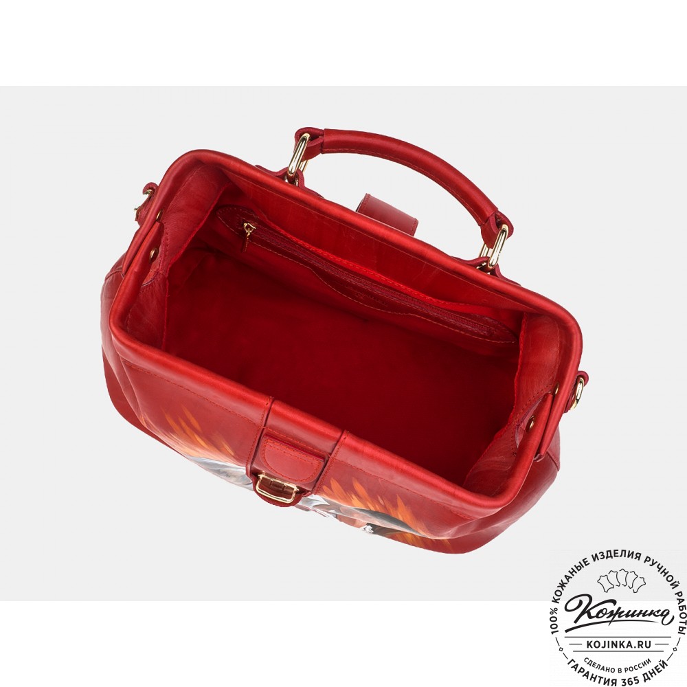 Сумка Фрейм Медиум "Унесенные ветром" (красная)