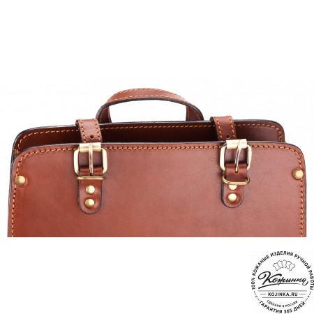 Кожаный рюкзак "Когорта" (рыжий)