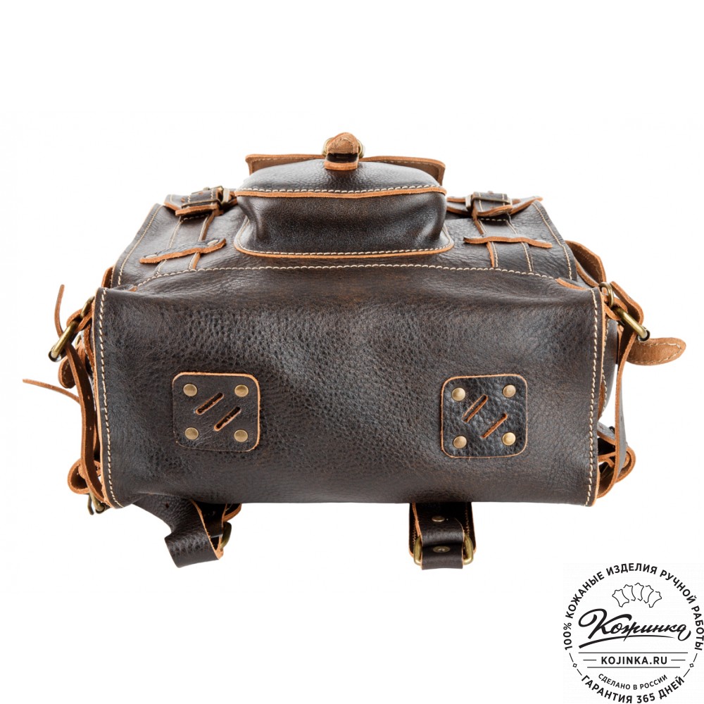 Кожаный ранец "Максимус 3" (коричневый эксклюзив)